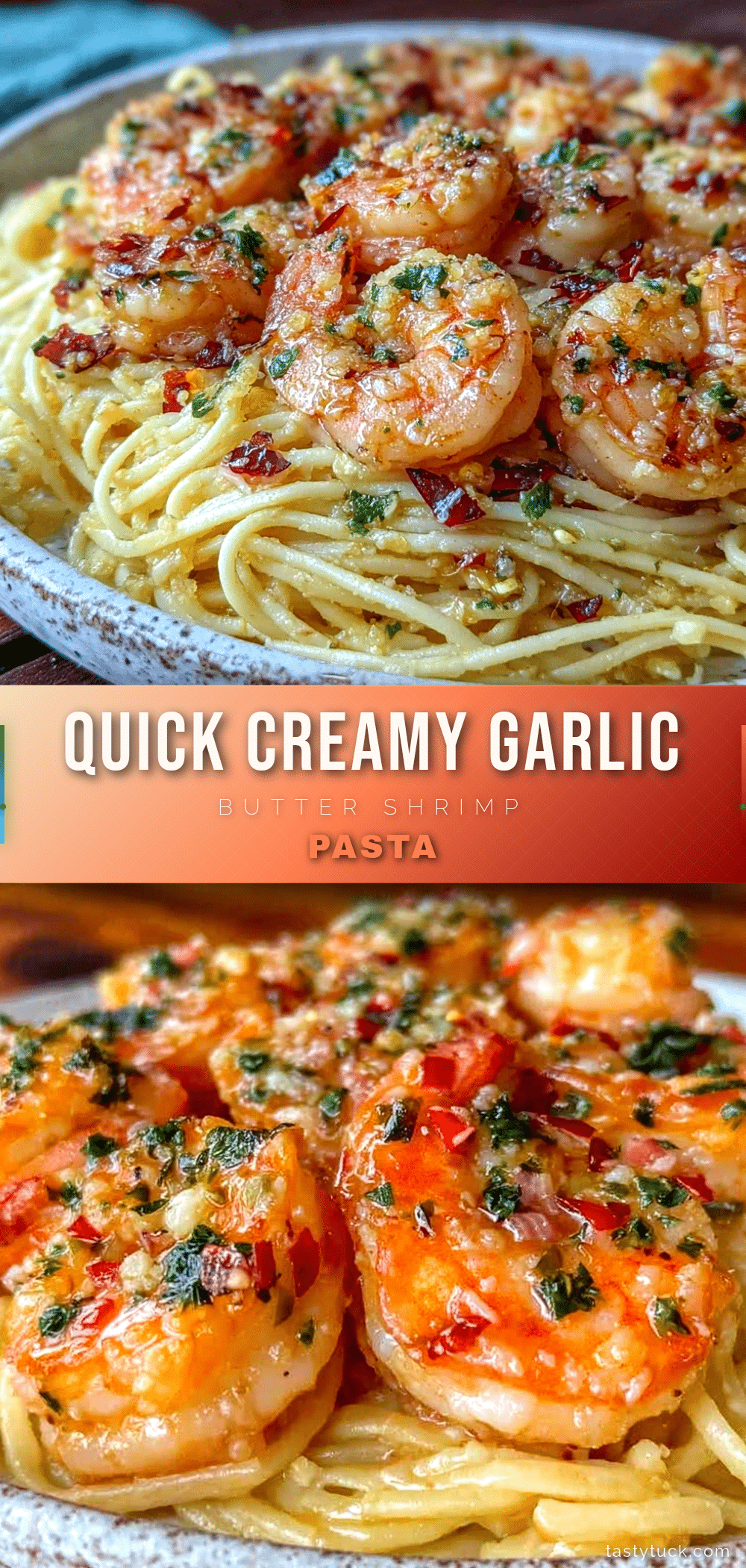 quick garlic butter shrimp pasta recipe