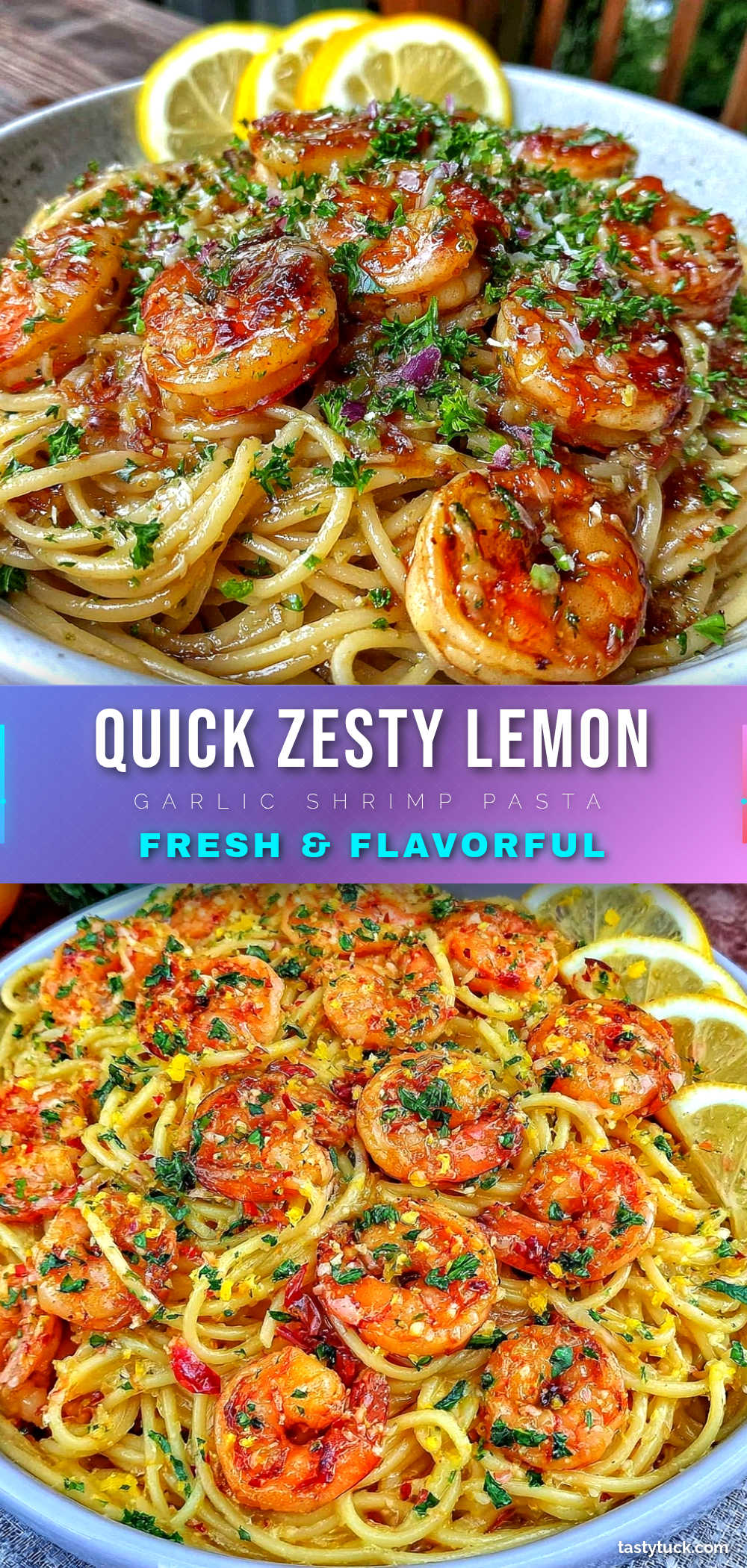 quick lemon garlic shrimp pasta recipe