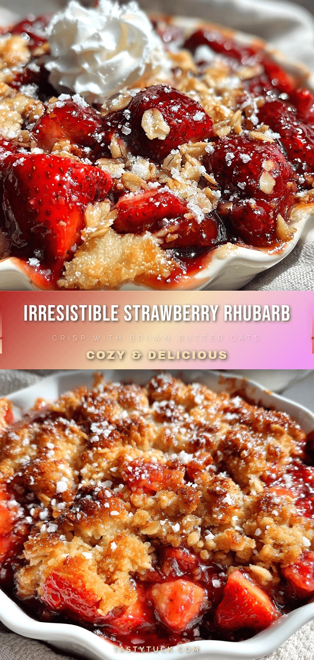 strawberry rhubarb crisp recipe