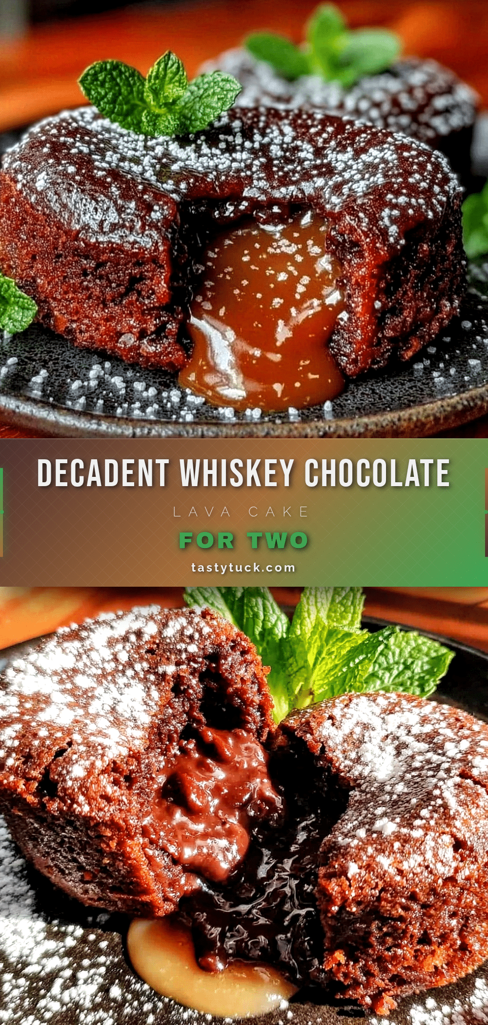 whiskey chocolate lava cake for two recipe