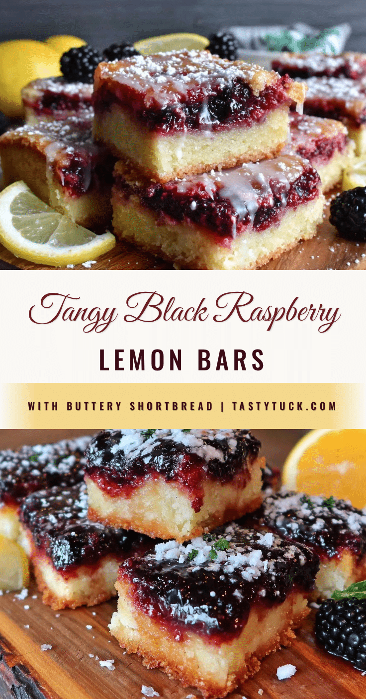black raspberry lemon bars recipe