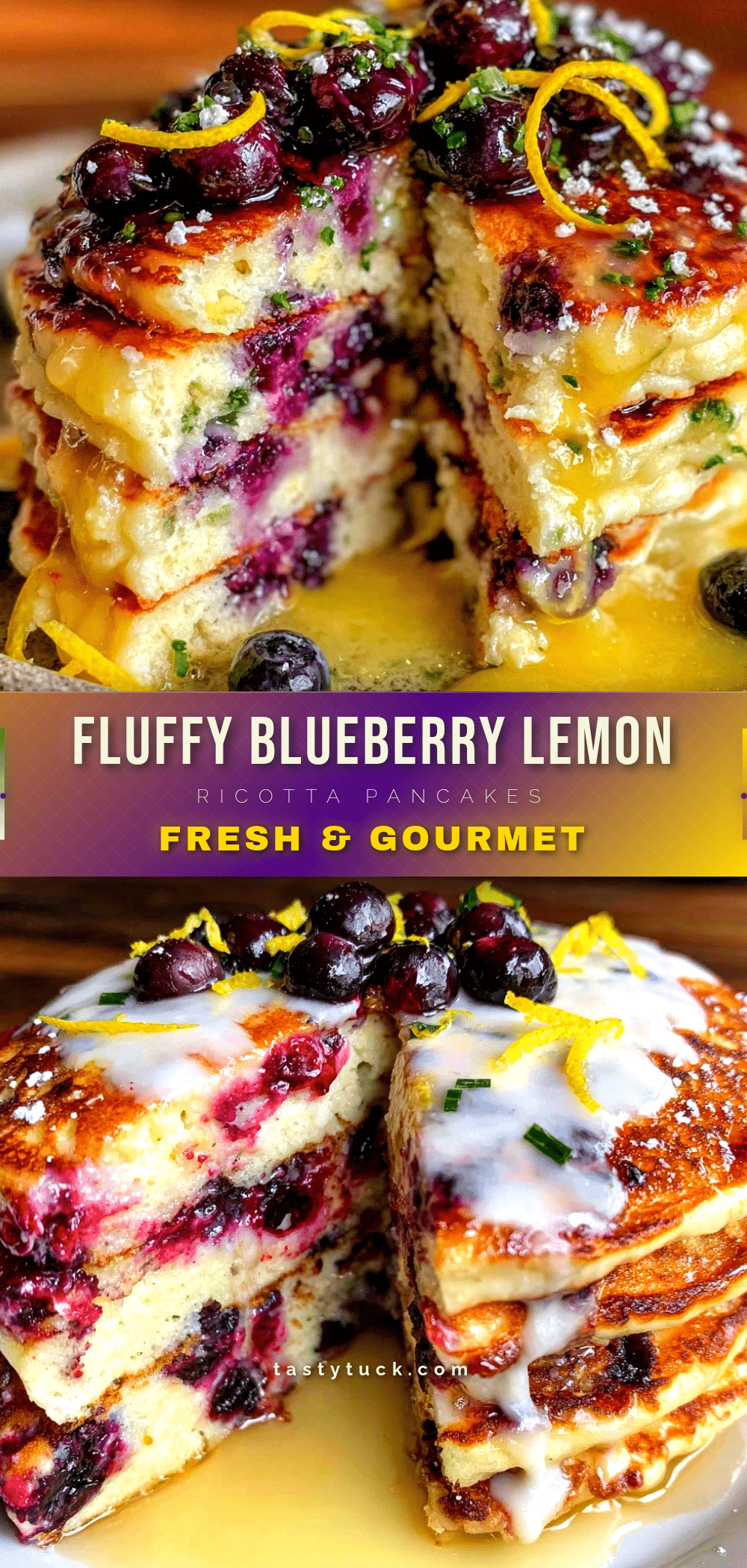 blueberry lemon ricotta pancakes recipe
