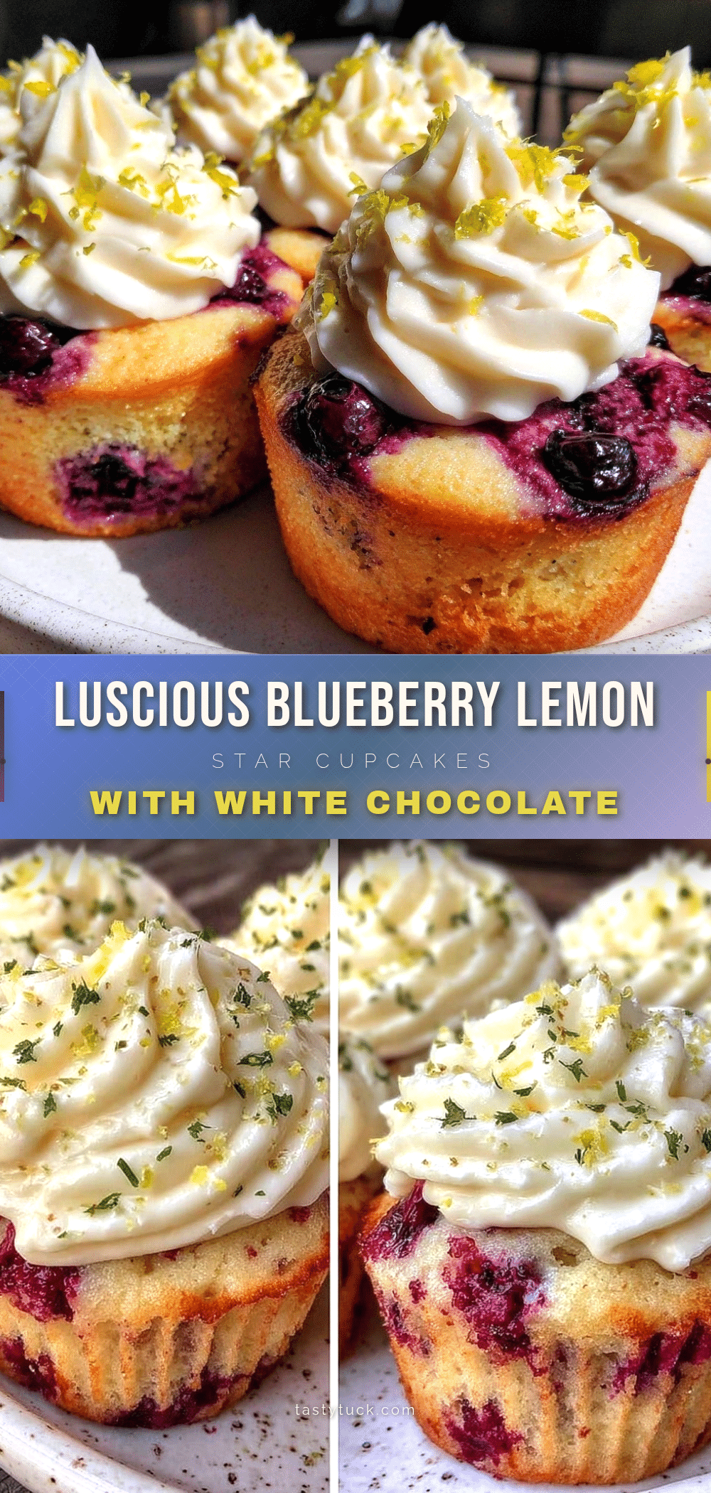 blueberry lemon star cupcakes recipe