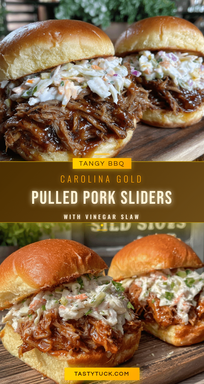 Carolina Gold Pulled Pork Sliders recipe