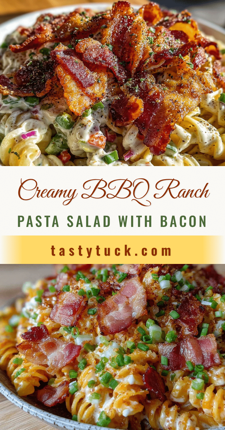creamy bbq ranch pasta salad recipe