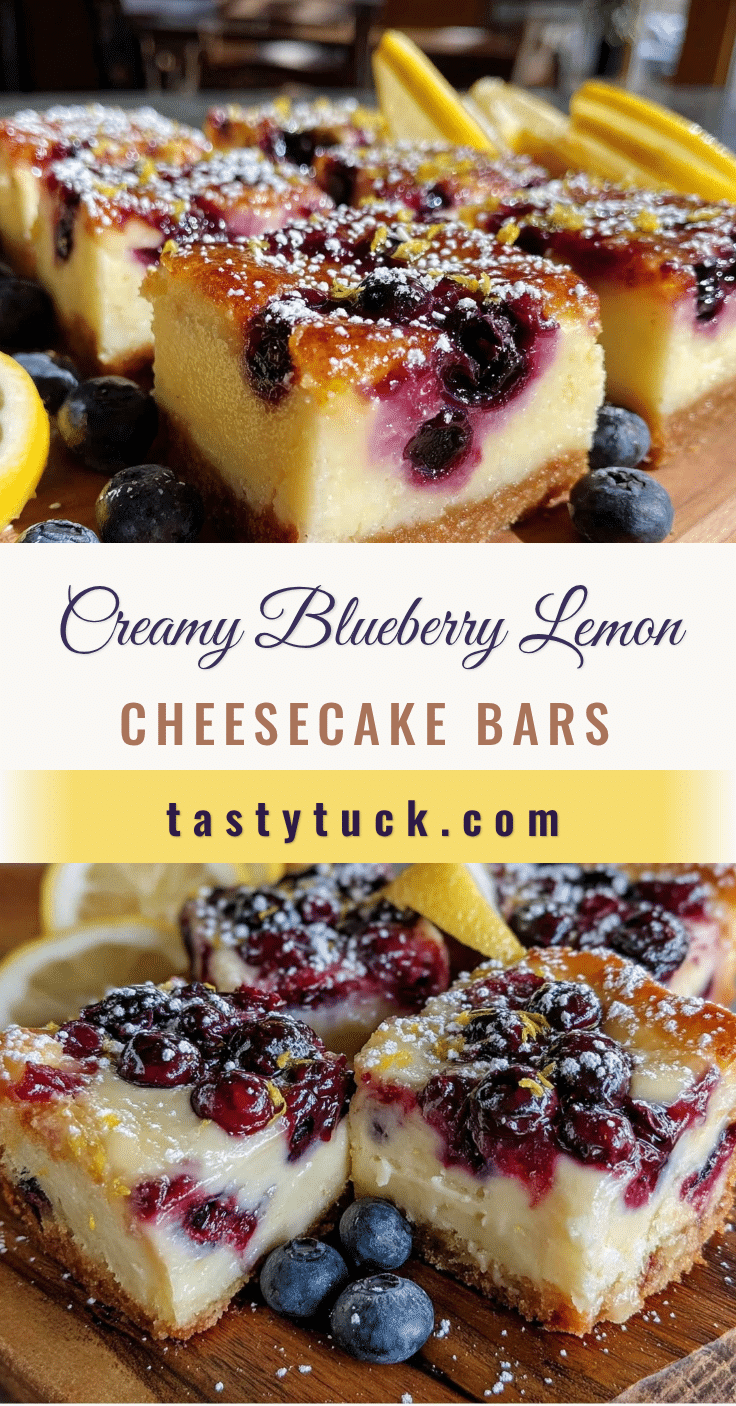 creamy blueberry lemon cheesecake bars recipe