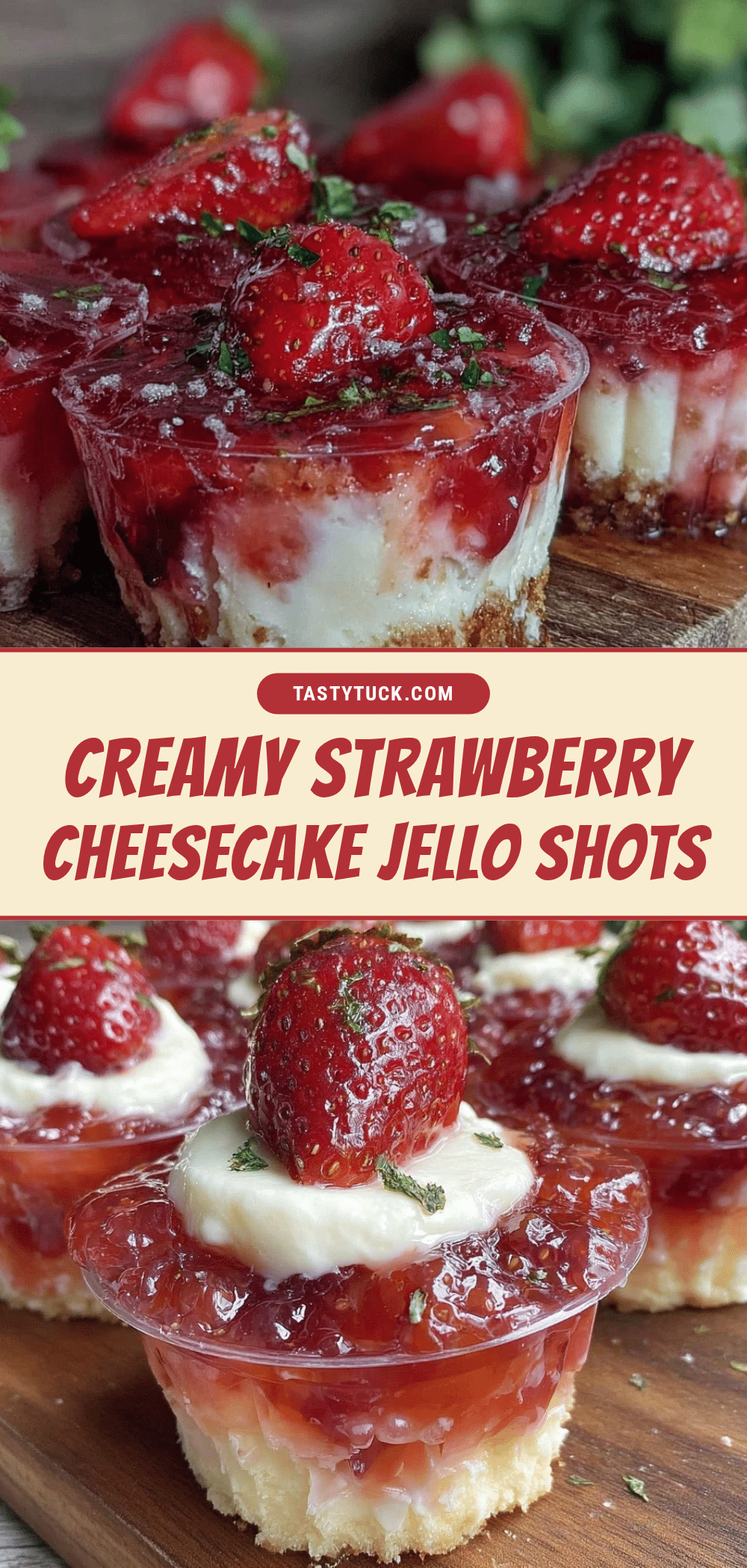 creamy strawberry cheesecake jello shots recipe