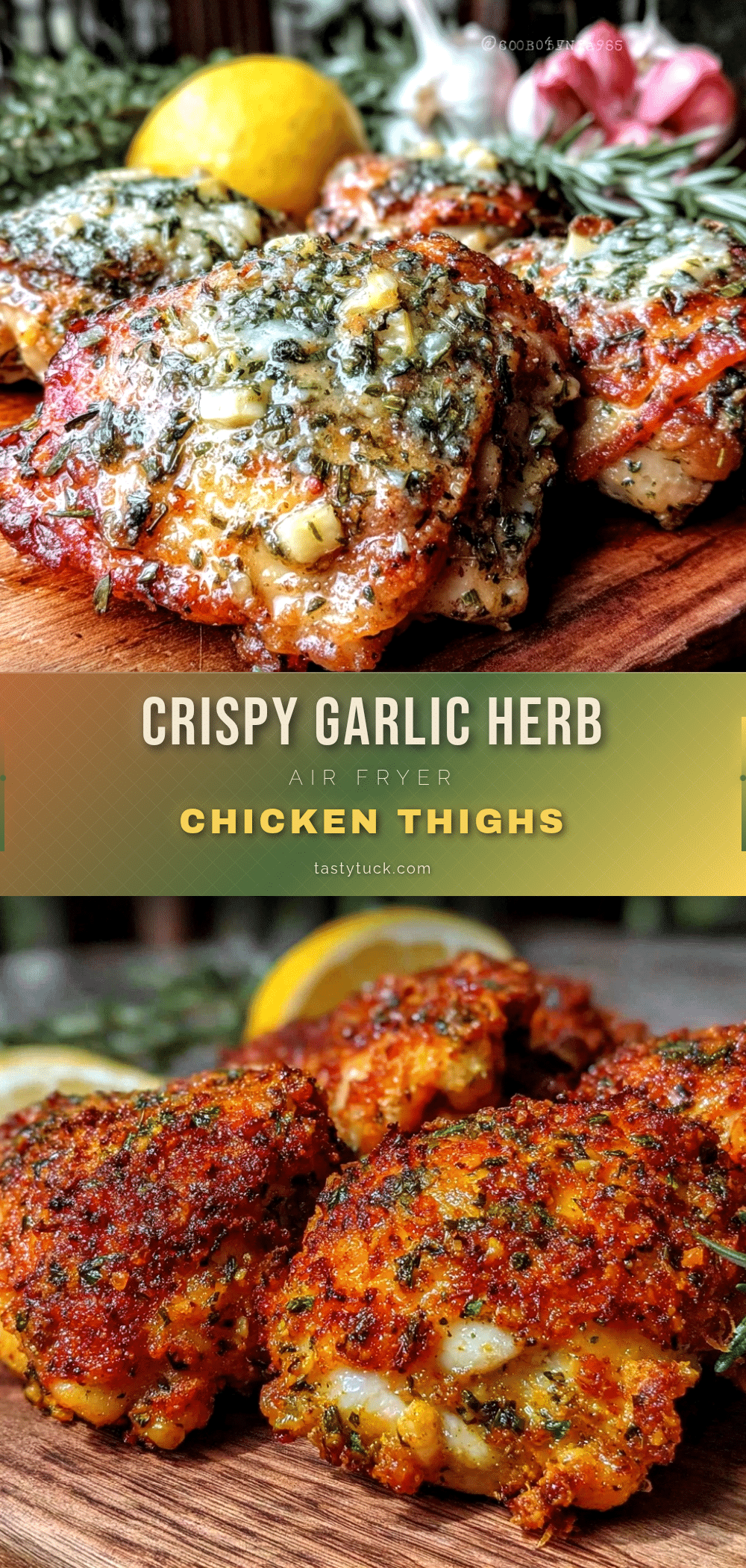 crispy air fryer chicken thighs recipe