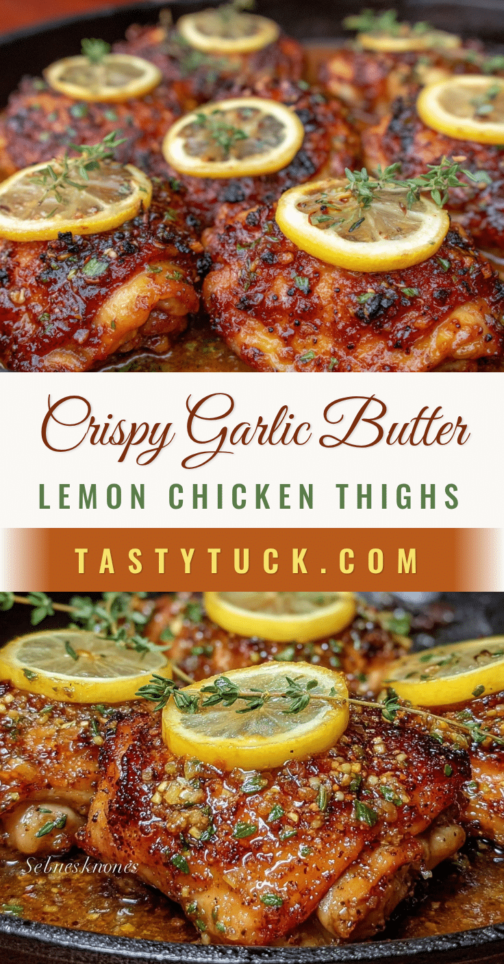 crispy garlic butter chicken thighs recipe