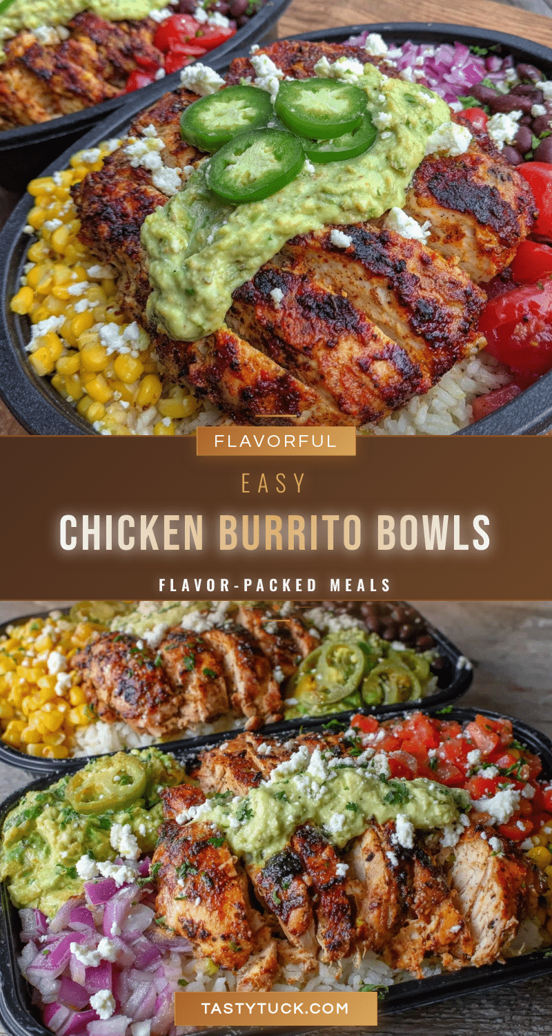 easy flavor-packed chicken burrito bowls recipe