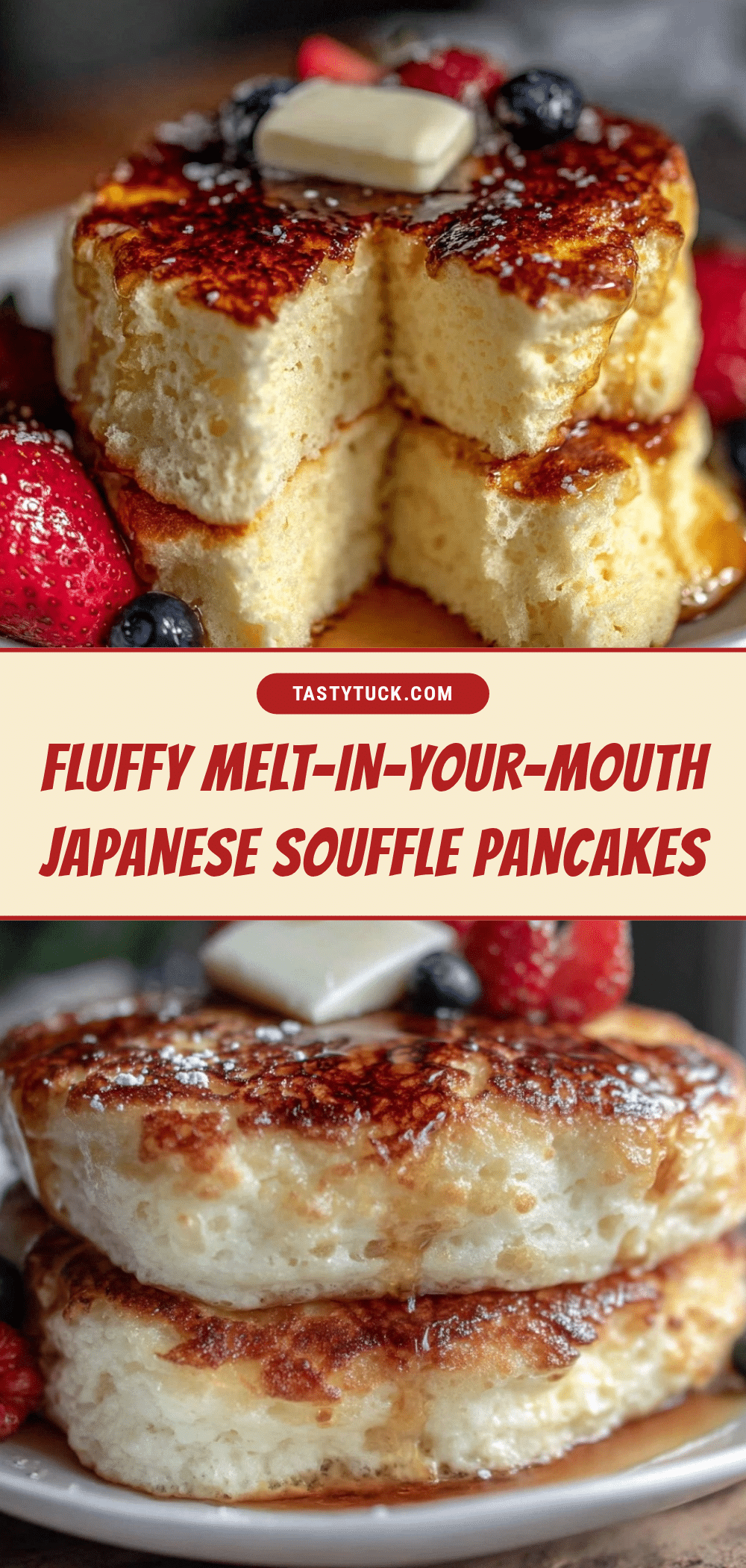 fluffy Japanese souffle pancakes recipe