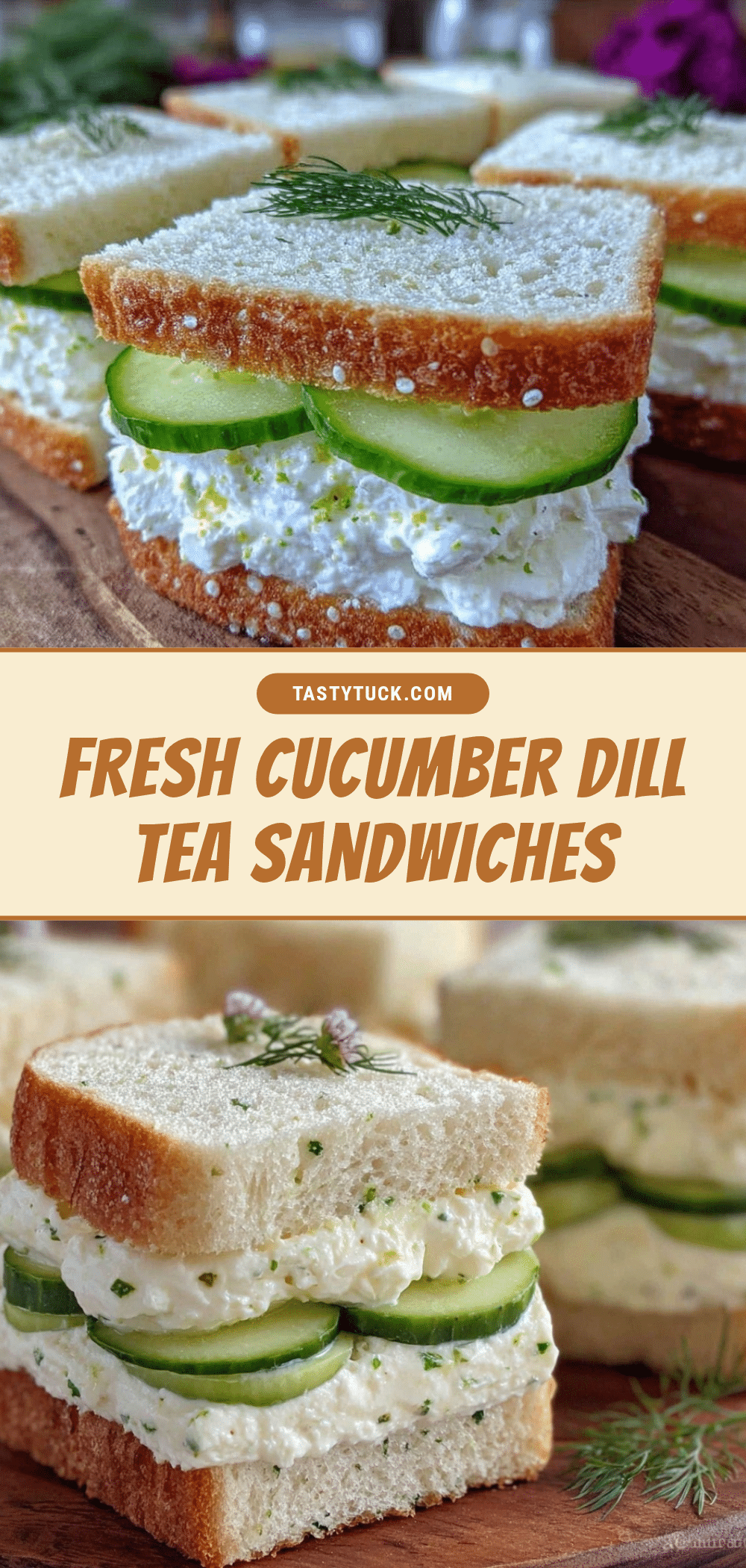fresh cucumber dill tea sandwiches recipe