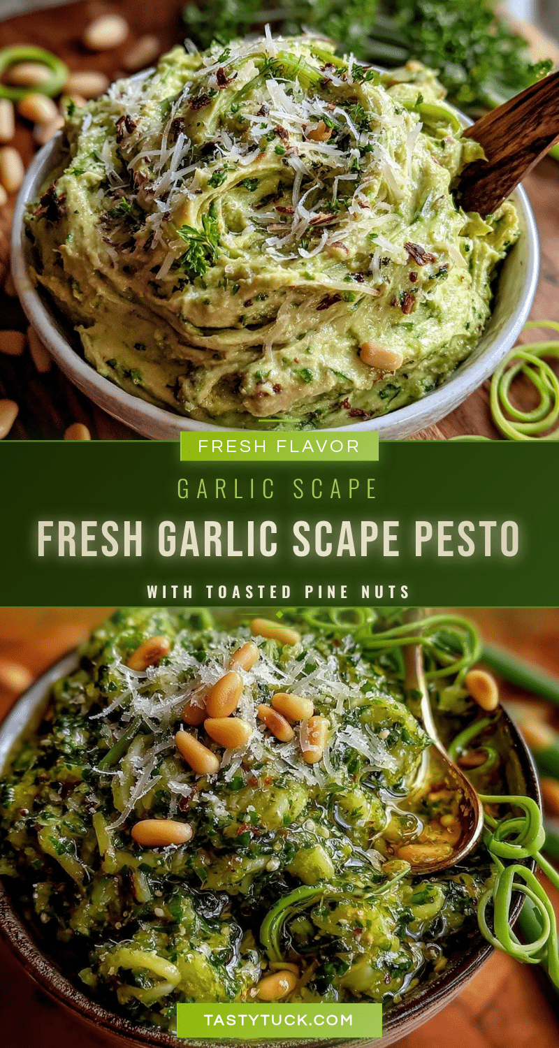 fresh garlic scape pesto recipe