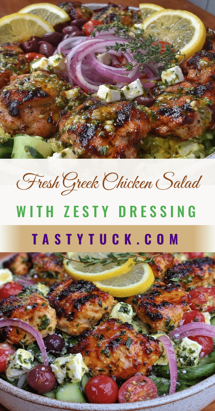 fresh greek chicken salad recipe