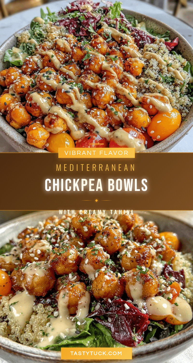 Fresh Mediterranean Chickpea Bowls recipe