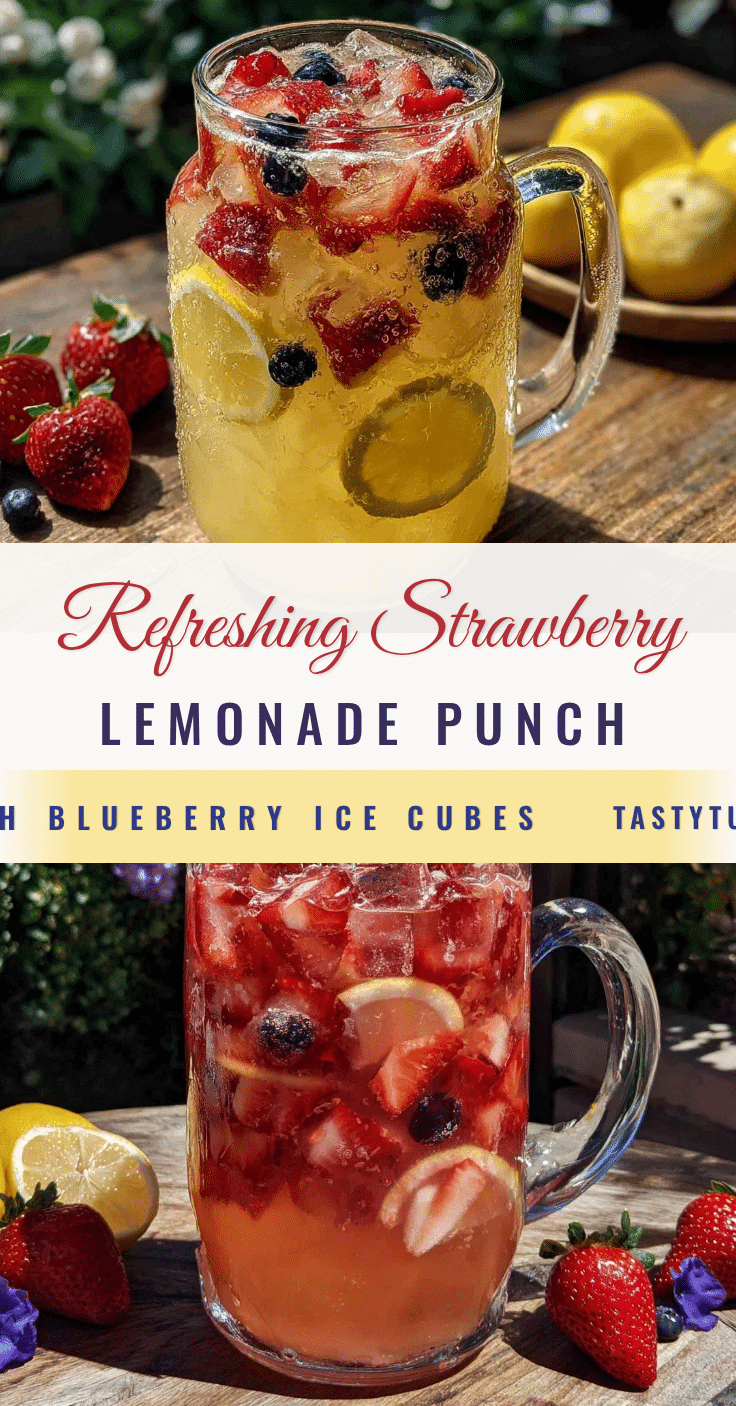 fresh strawberry lemonade punch recipe