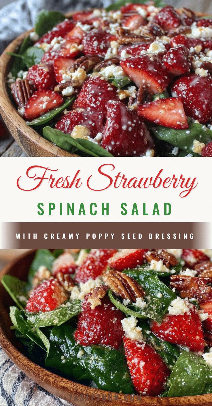 fresh strawberry spinach salad recipe