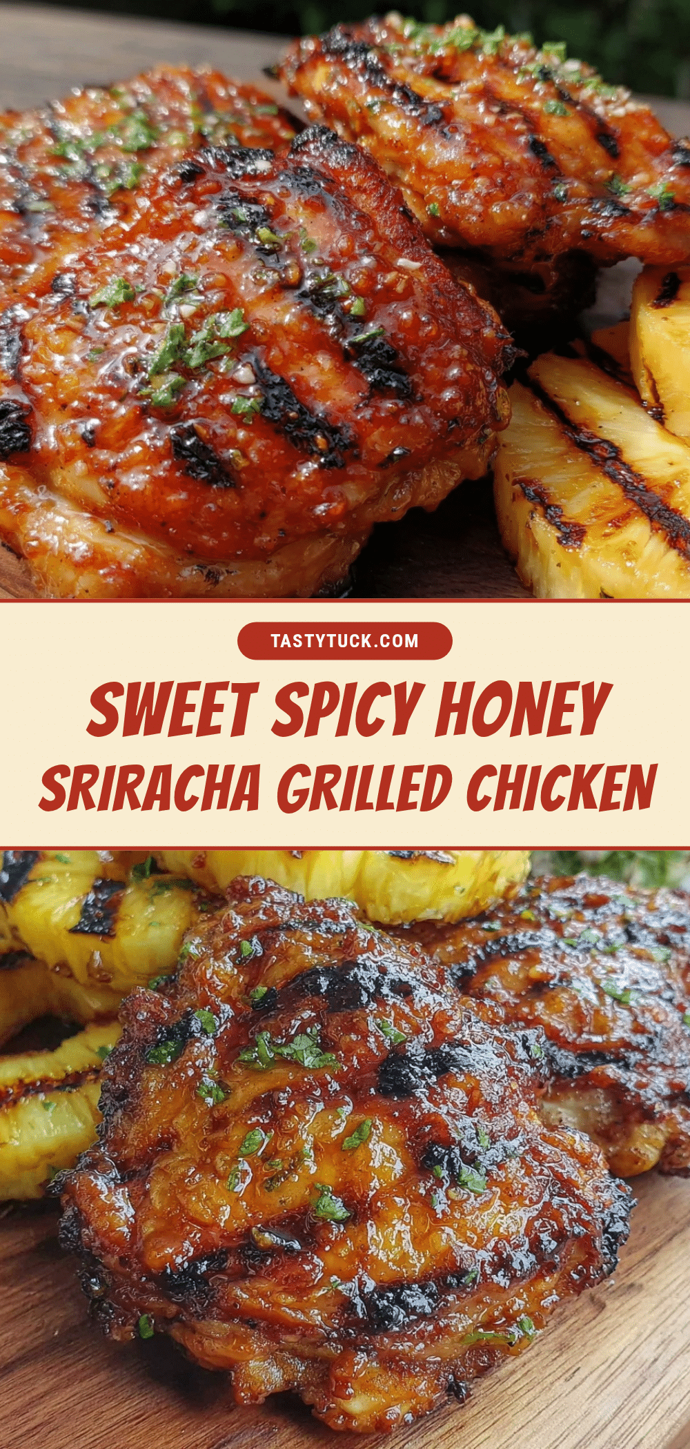Honey-Sriracha Grilled Chicken Thighs recipe