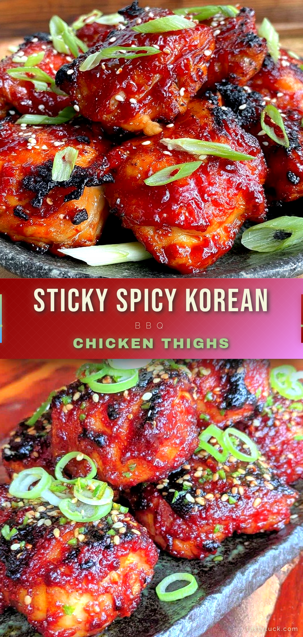 Korean BBQ chicken thighs recipe