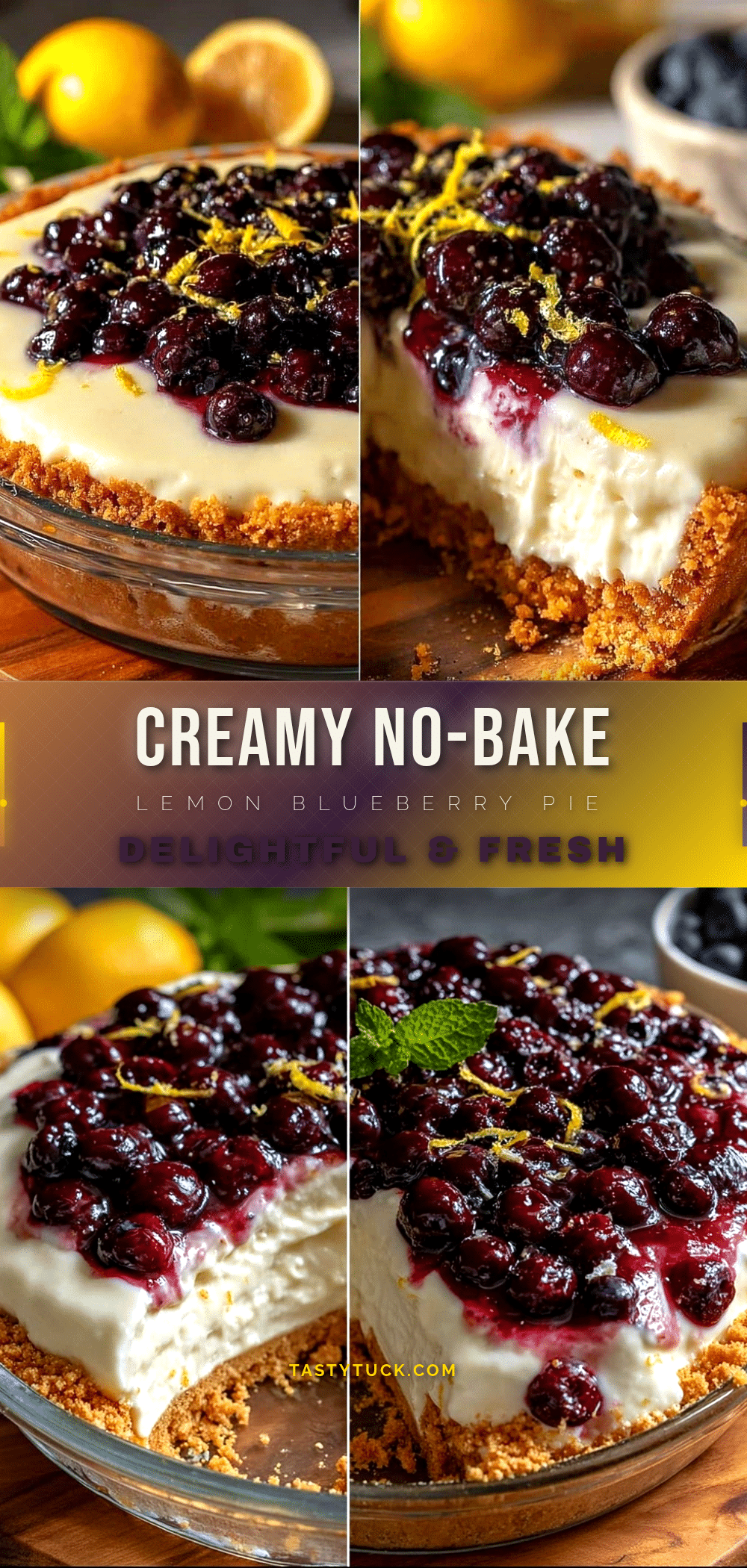 lemon blueberry icebox pie recipe