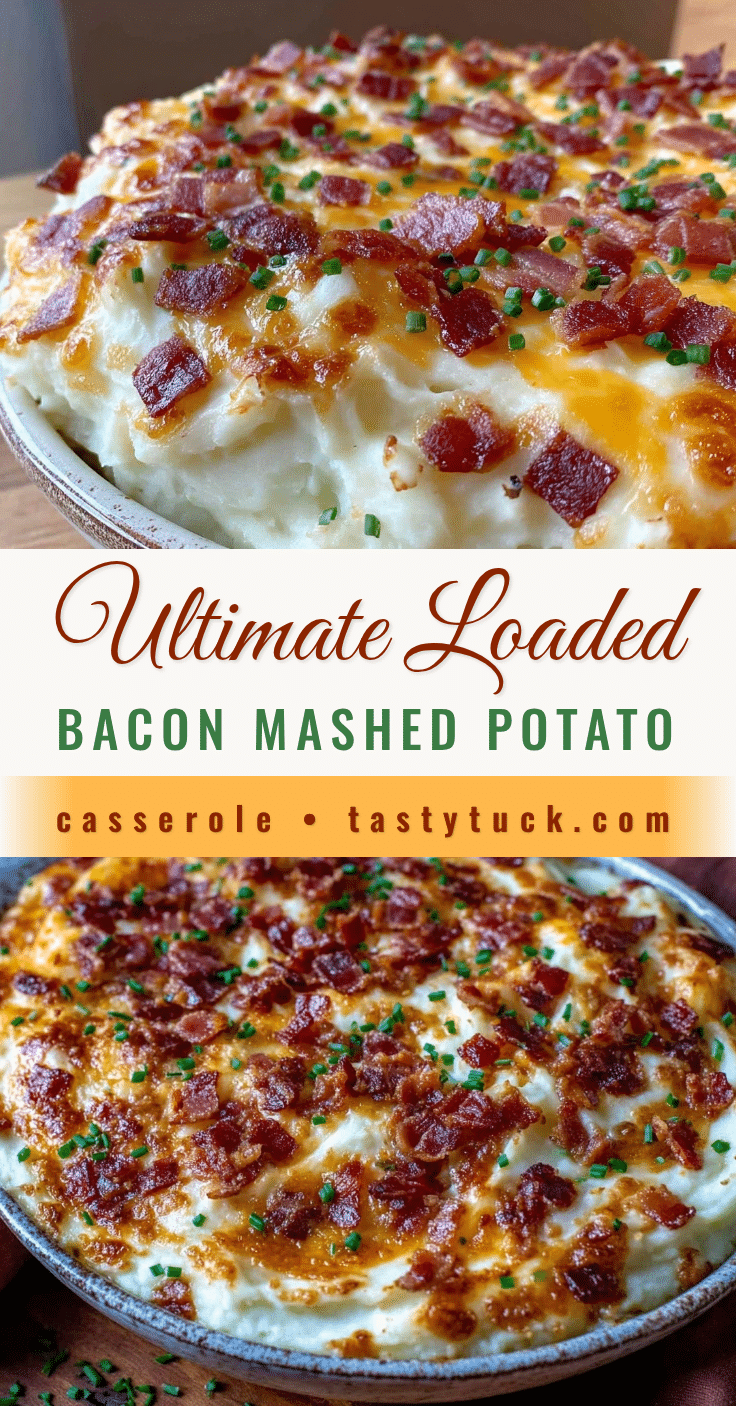 loaded mashed potato casserole with bacon recipe