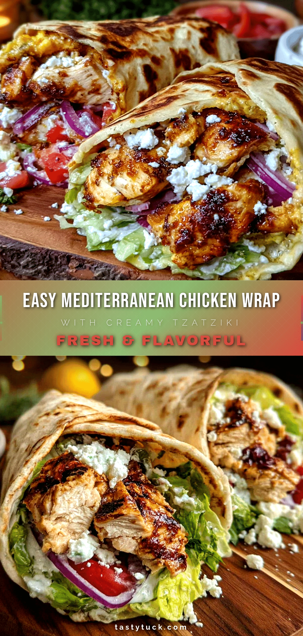 Mediterranean Chicken Wrap recipe