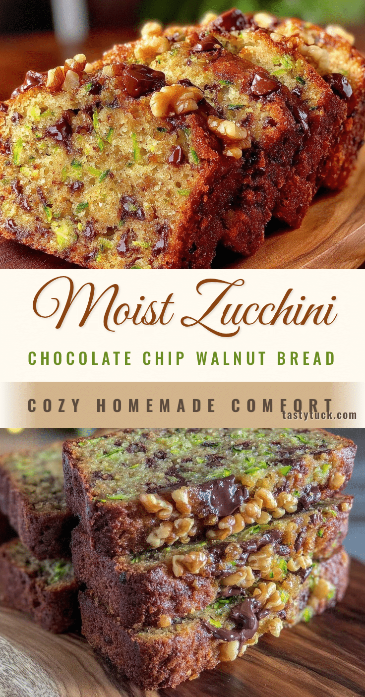 moist zucchini chocolate chip bread recipe