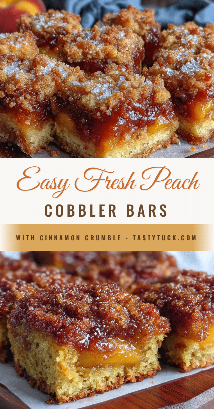 peach cobbler bars recipe