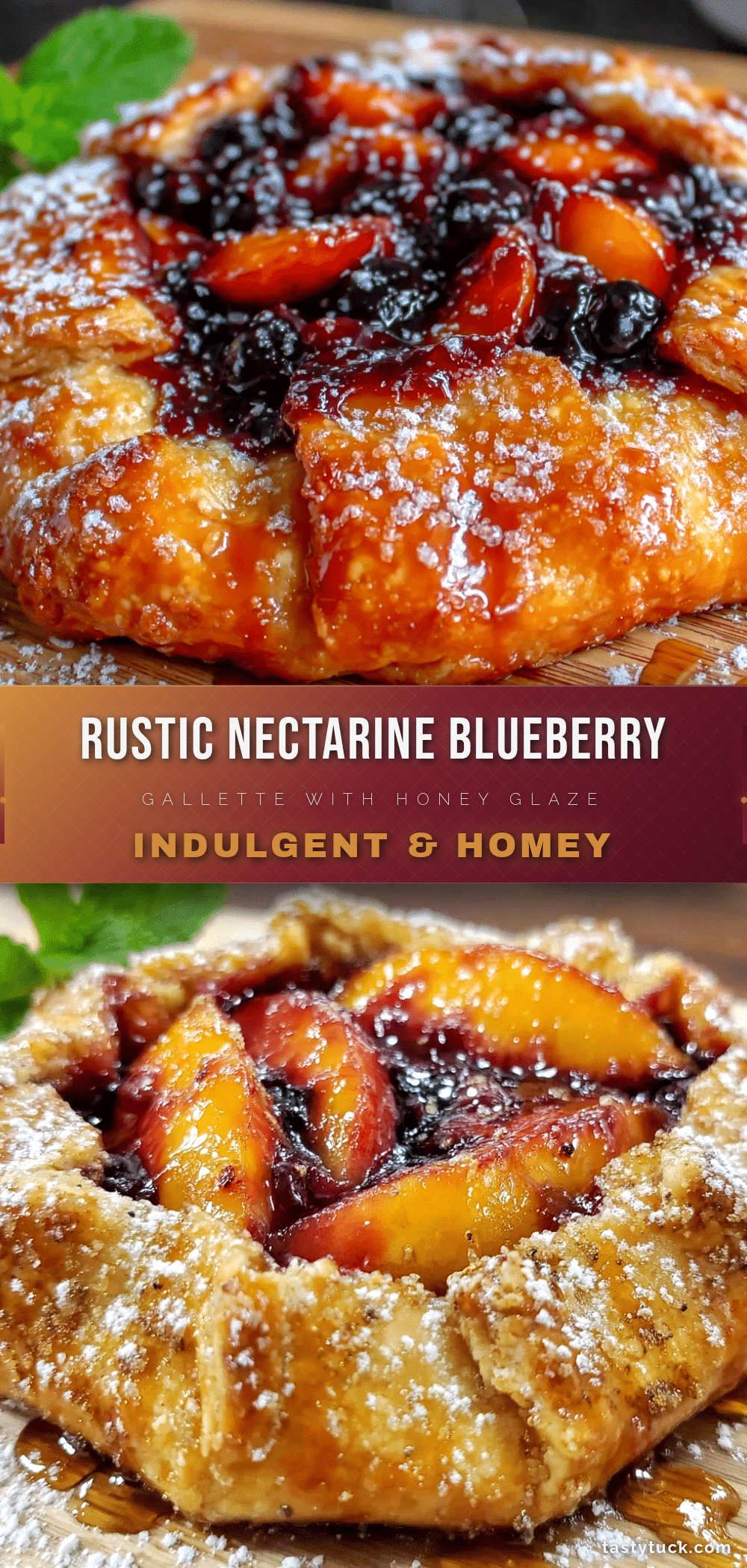 Rustic Nectarine-Blueberry Galette recipe