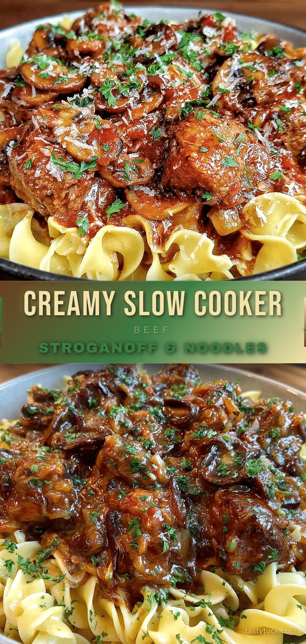 slow cooker beef stroganoff recipe