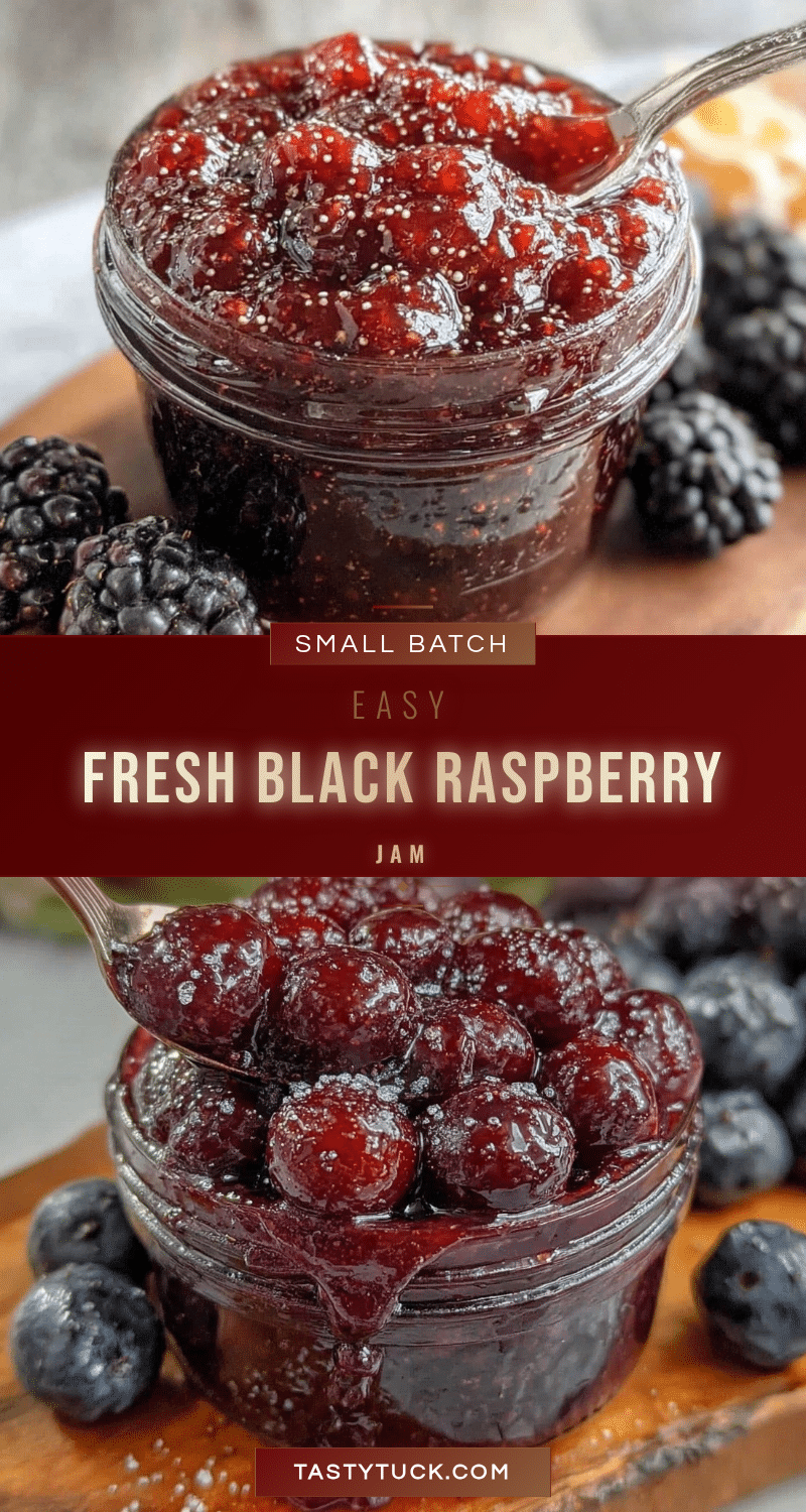 small batch fresh black raspberry jam recipe