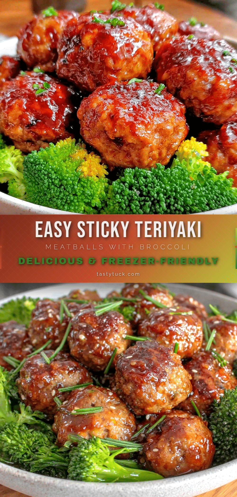 sticky teriyaki meatballs recipe