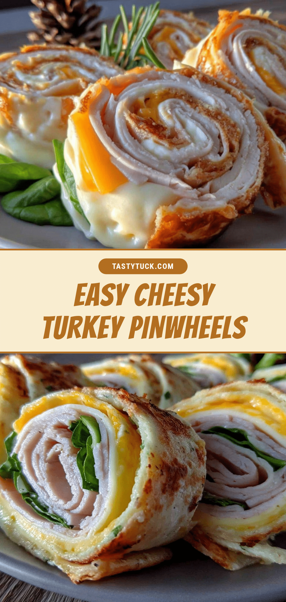 turkey and cheese pinwheels recipe