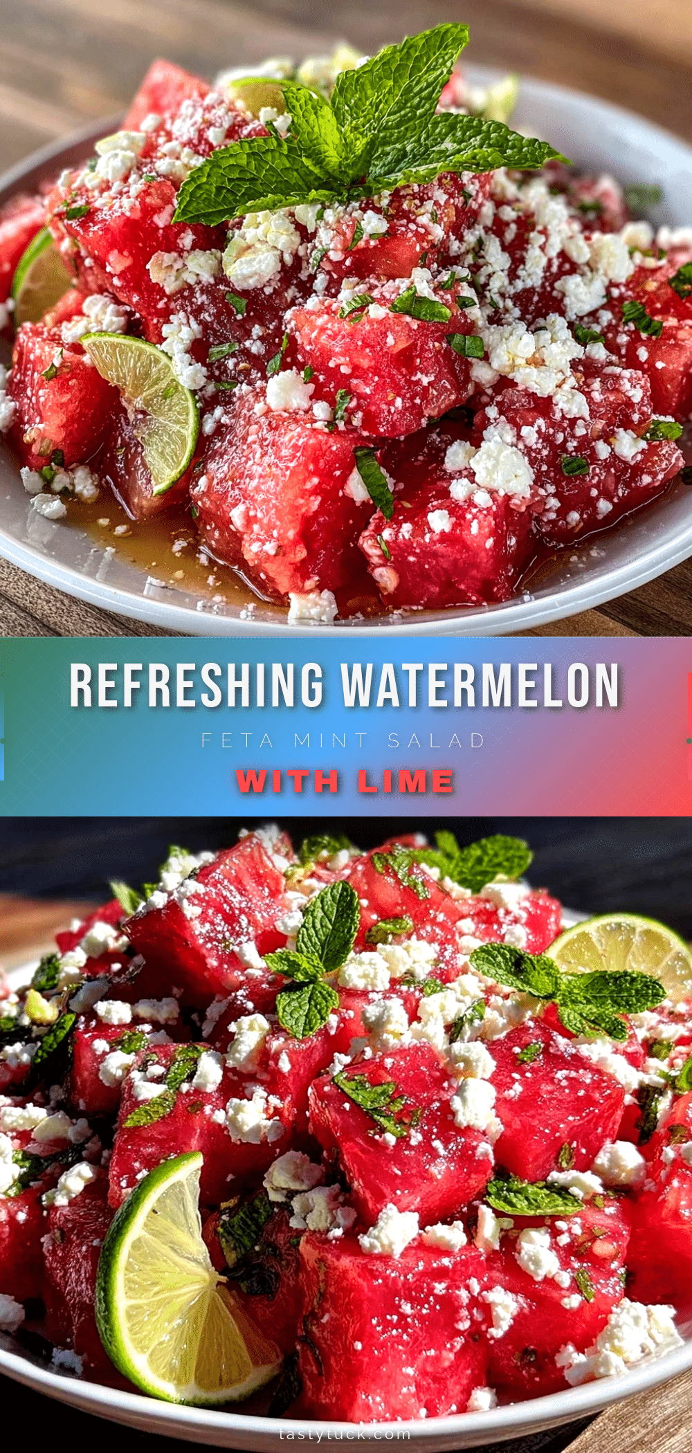 watermelon feta mint salad recipe