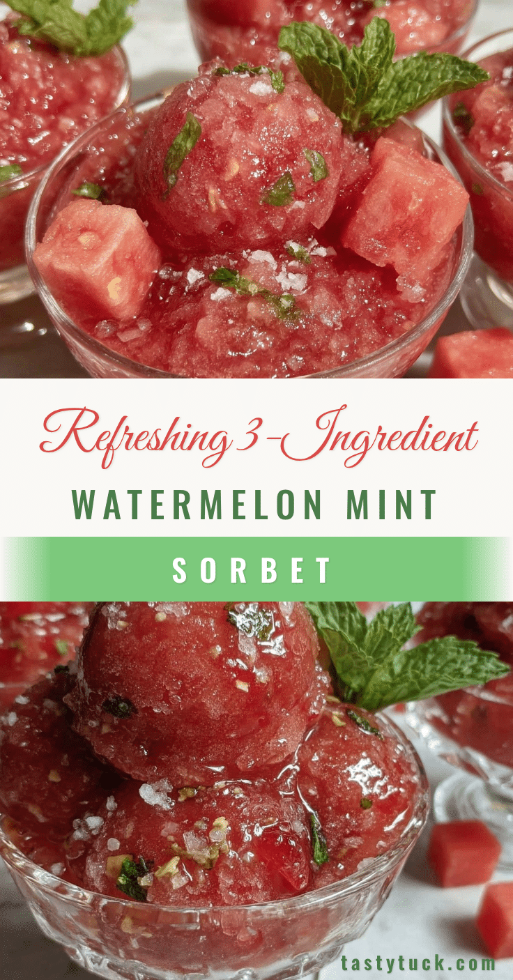 watermelon mint sorbet recipe