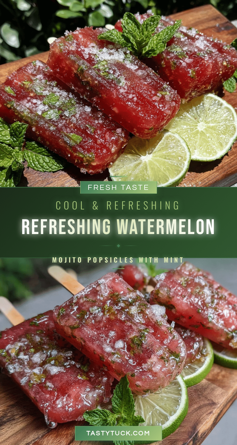 watermelon mojito popsicles recipe