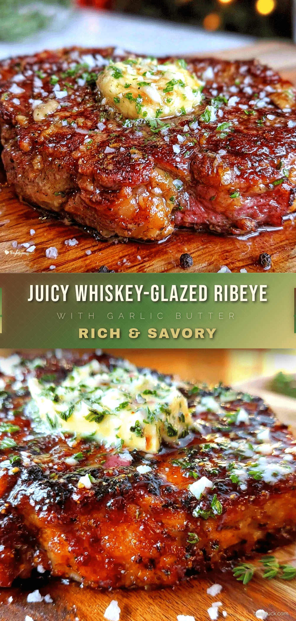 whiskey-glazed ribeye steak recipe