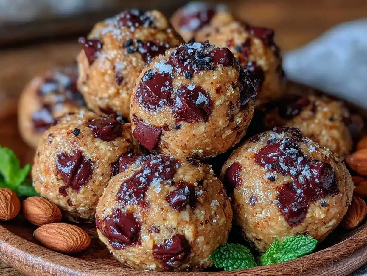 almond butter protein balls preparation steps