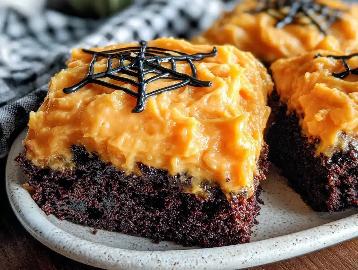 black velvet Halloween cake preparation steps
