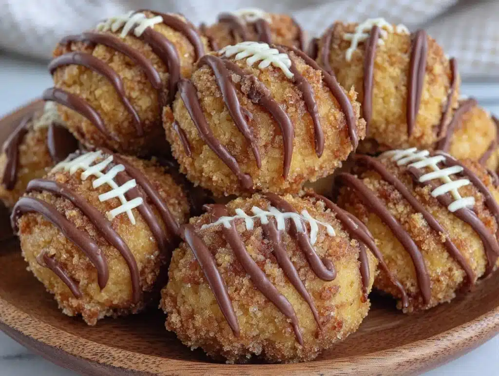 brown butter football cake pops - featured image