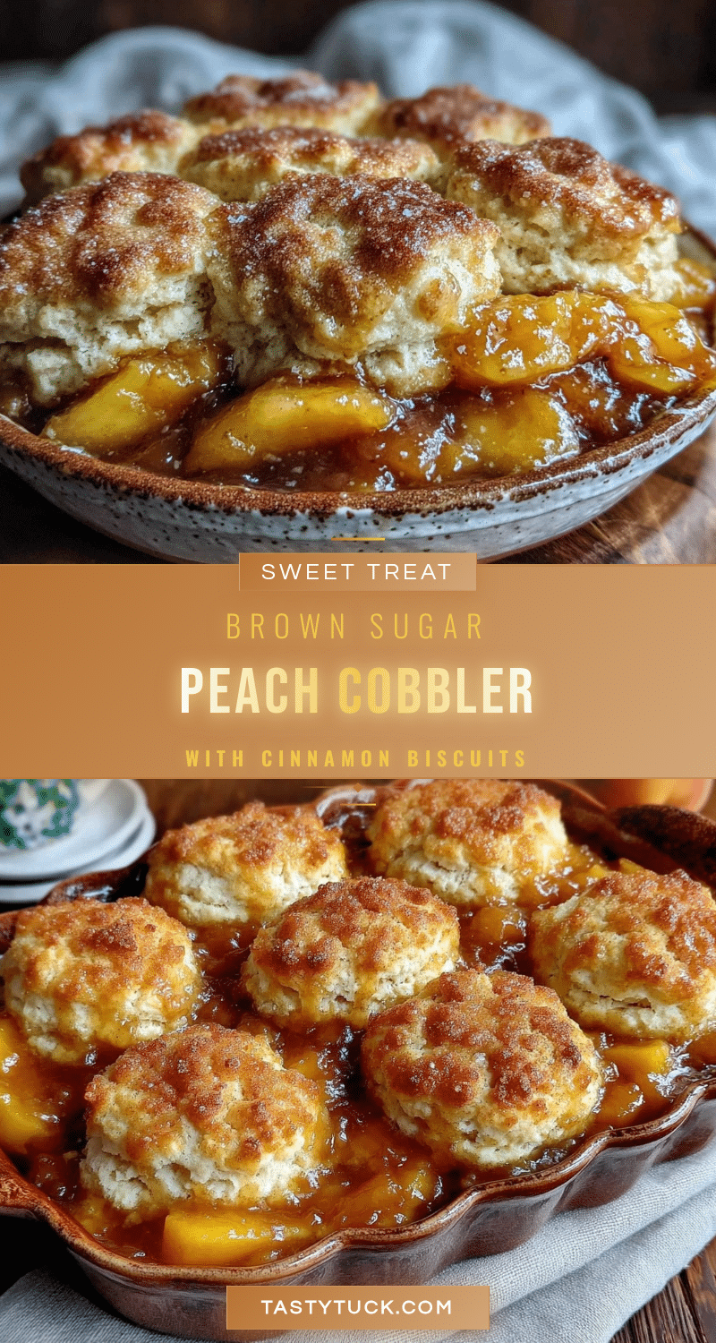 brown sugar peach cobbler recipe