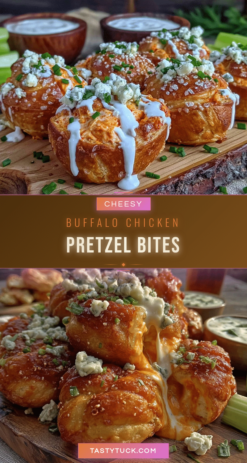 buffalo chicken dip stuffed pretzel bites recipe