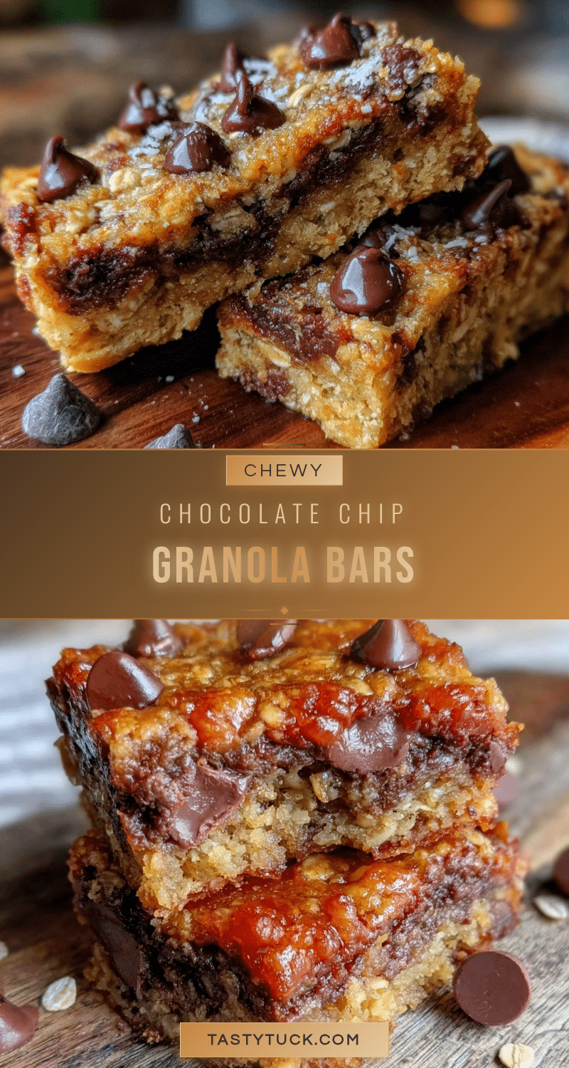 chewy chocolate chip granola bars recipe