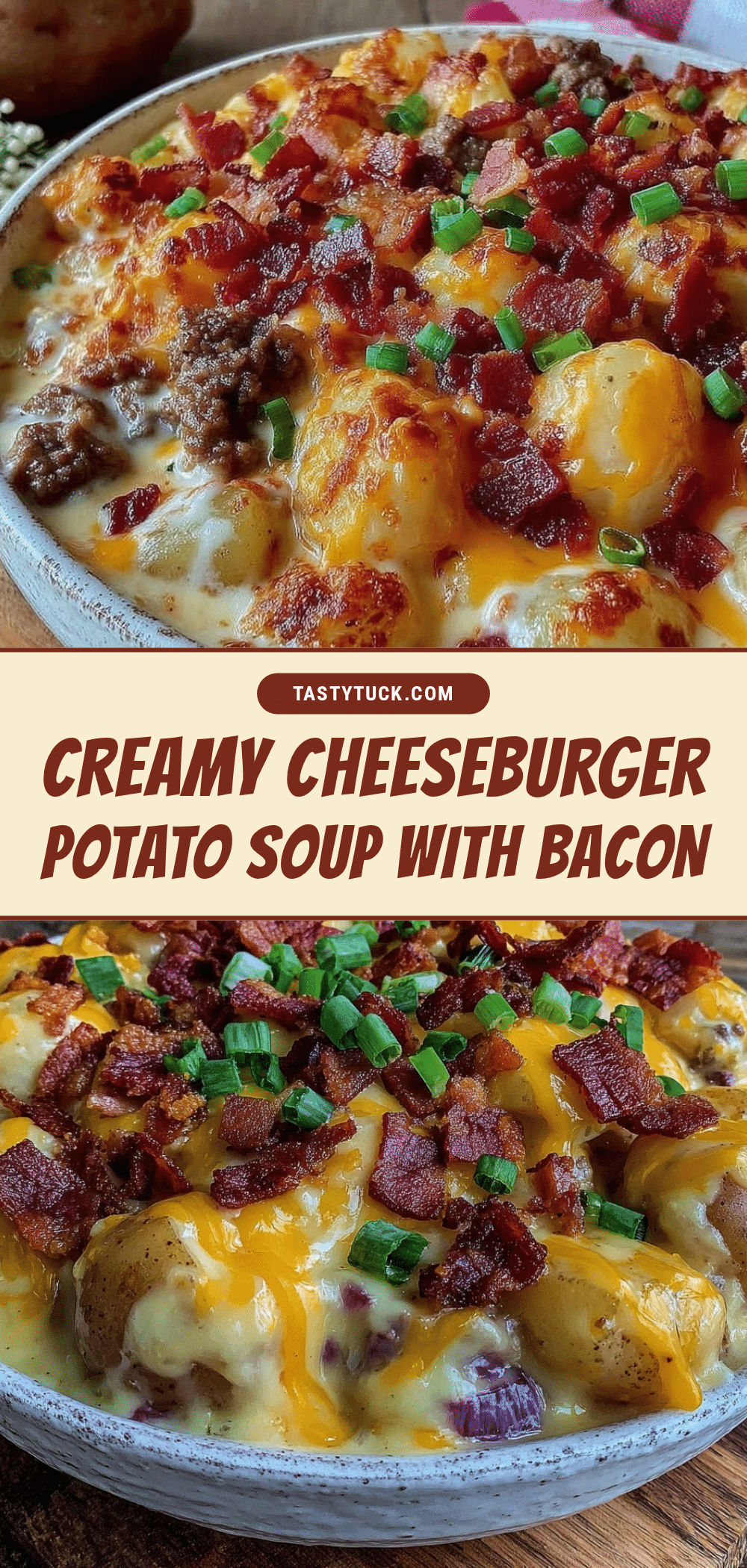 creamy cheeseburger potato soup recipe