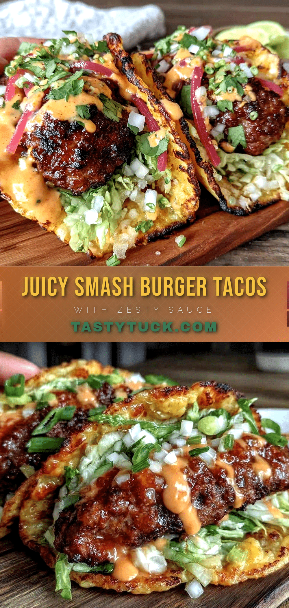 crispy smash burger tacos recipe