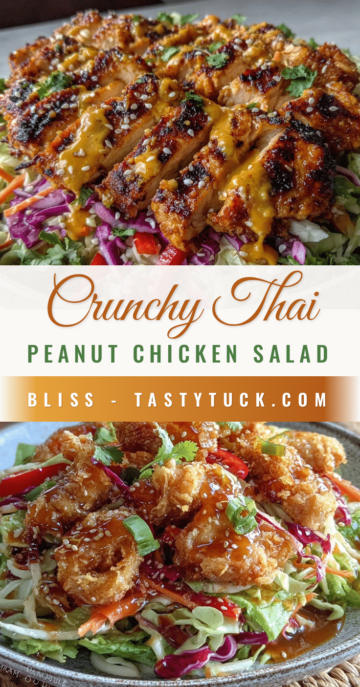 crunchy thai peanut chicken salad recipe