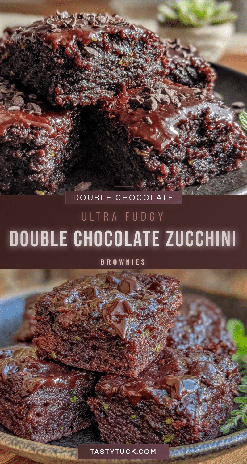 double chocolate zucchini brownies recipe