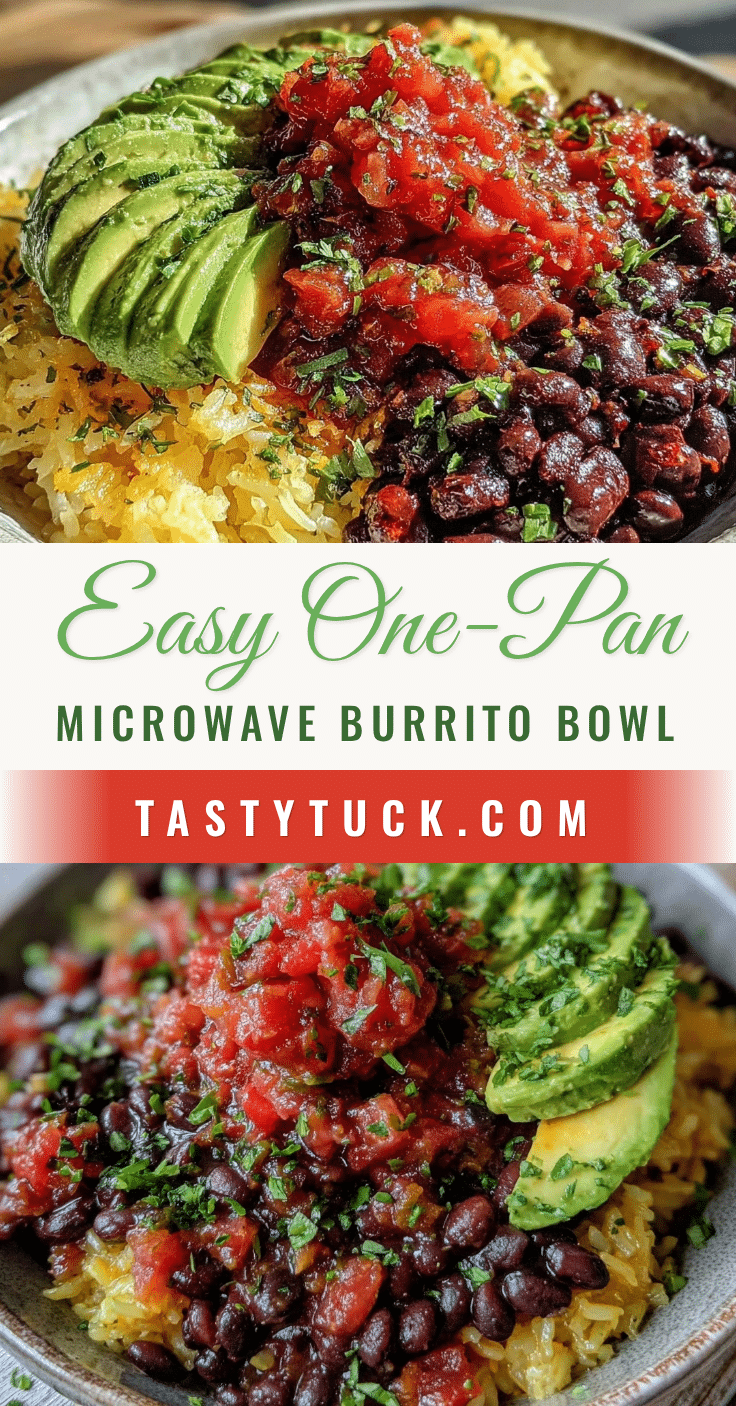 easy one-pan microwave burrito bowl recipe