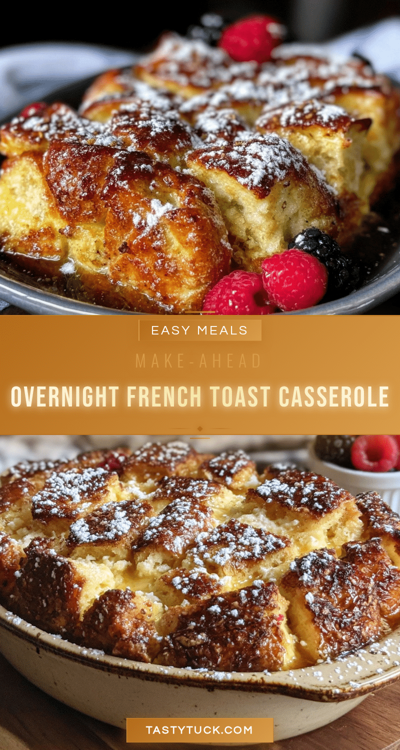 easy overnight french toast casserole recipe