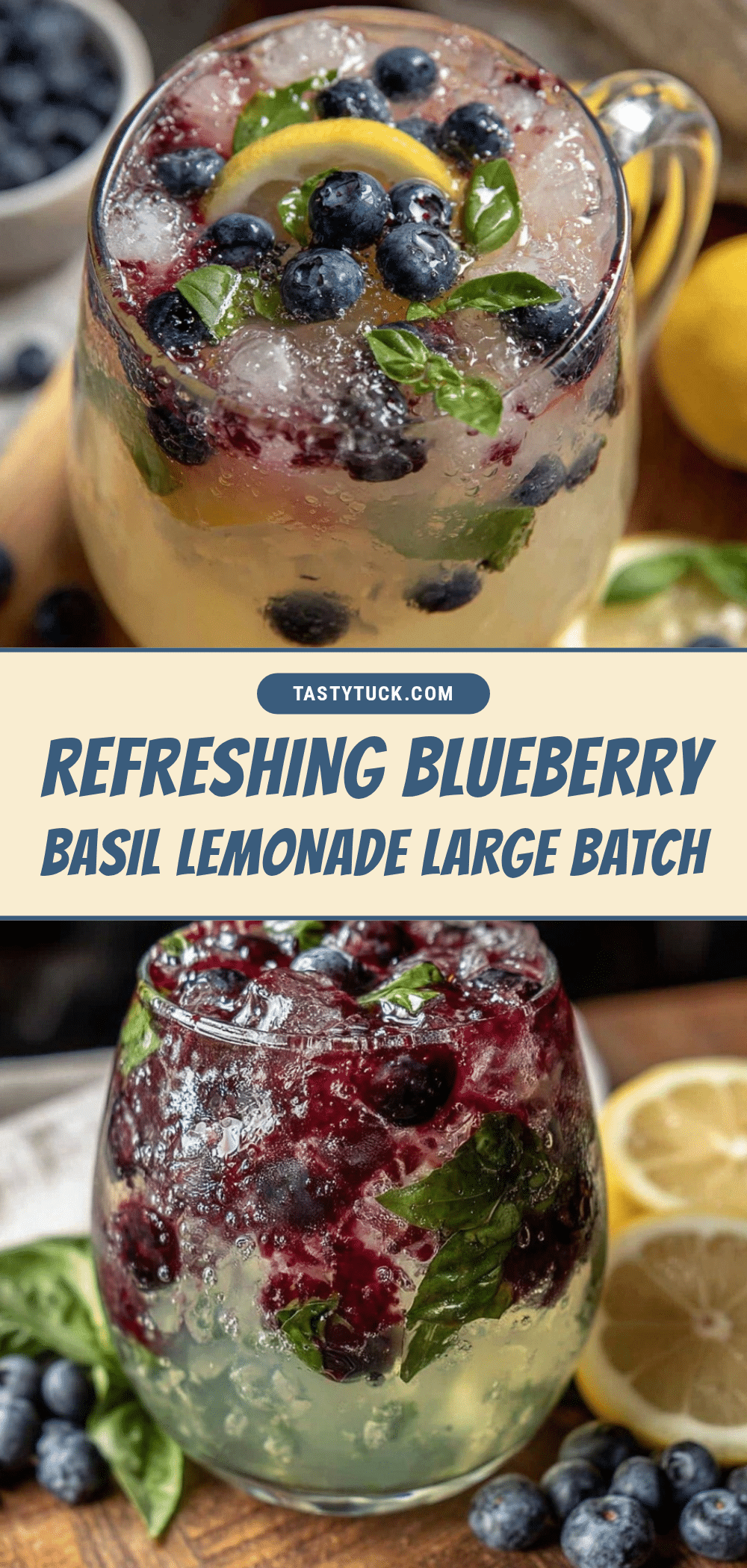 fresh blueberry basil lemonade recipe
